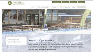 Devil's Glen Country Club - Glen Huron, ON - Volunteer Opportunities