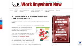 Is Level Rewards A Scam Or Make Real Cash In Your Pocket? | Work ...