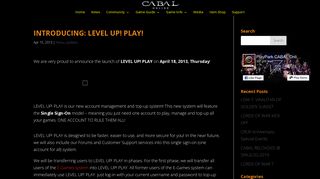 INTRODUCING: LEVEL UP! PLAY! | Cabal Online Philippines