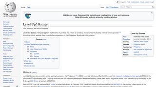 Level Up! Games - Wikipedia