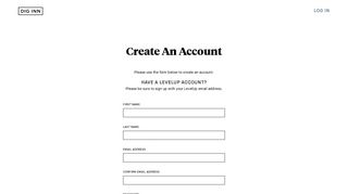 Create An Account | Dig Inn