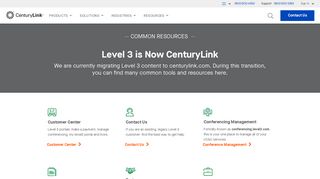 Common Resources for Former Level 3 Customers | CenturyLink