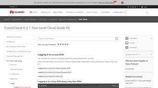 Logging In to a Linux ECS - FusionCloud 6.3.1 Two-Level Cloud ...