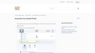 Accessing your student portal – Level Up Village Support