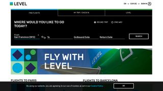 LEVEL | Airline Tickets and Fares - Search