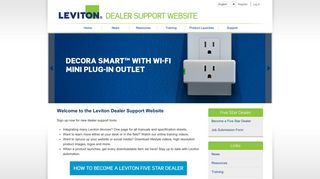 Leviton Dealer Support Website: Home