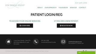 Patient Login/Reg - Best Dentist Creve Coeur | Lew Dental Group ...