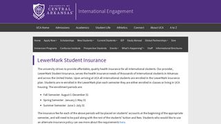LewerMark Student Insurance - UCA