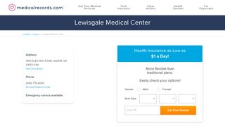 Lewisgale Medical Center | MedicalRecords.com