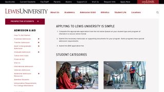 Lewis University | Admissions | Applications | Apply Now