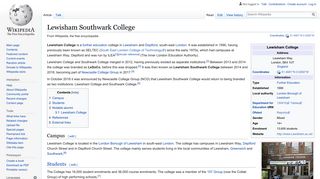 Lewisham Southwark College - Wikipedia