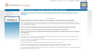 Lewisham Homesearch - Register and search for council and housing ...