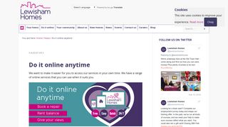 Online services - do it online anytime! - Lewisham Homes