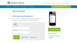 Manage Your Account - Lexicomp - Clinical Drug Information