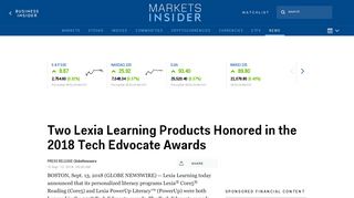 Two Lexia Learning Products Honored in the 2018 Tech Edvocate ...