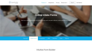 Lexicata | Law Firm Online Client Intake Forms and Tools