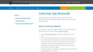 Lexicomp App Renewals | Clinical Drug Information