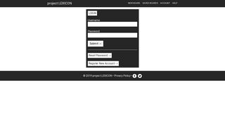Login | project LEXICON