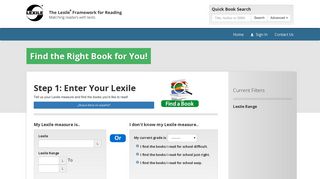 Find a Book | MetaMetrics Inc. - Lexile