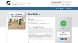 Sign Up Here - Lexile® Find a Book | MetaMetrics Inc.