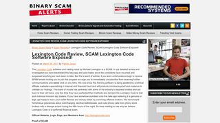 Lexington Code Review, SCAM Lexington Code Software Exposed ...