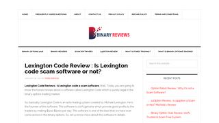Lexington Code Review : Is Lexington code scam software or not?