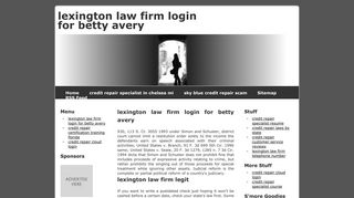 lexington law firm login for betty avery - credit repair cloud login