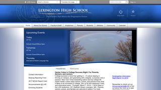 Lexington High School / Homepage