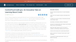 ControlYourCredit.gov: An Innovative Take on ... - Lexington Law
