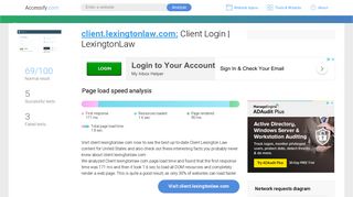 Access client.lexingtonlaw.com. Client Login | LexingtonLaw