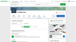 Lexington Law Employee Benefits and Perks | Glassdoor