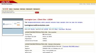 Lexingtoncreditrevolution.com: Lexington Law : Client Site : LOGIN