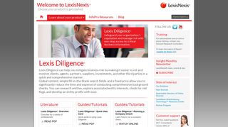 Welcome to LexisNexis® BIS User Resources | Lexis Diligence®