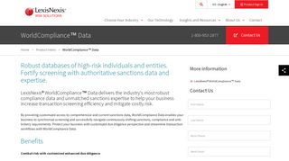 WorldCompliance Data™ | LexisNexis Risk Solutions