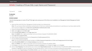 Creating a PCLaw SQL Login Name and Password - LexisNexis ...