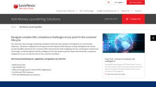 Anti-Money Laundering - AML Compliance | LexisNexis Risk Solutions