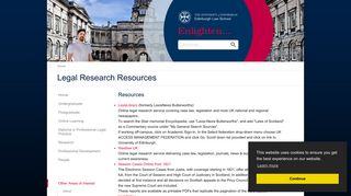 Legal Research Resources - Edinburgh Law School - The University ...