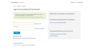 Sign In to LexisNexis® Quicklaw