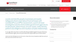 Accurint® for Government | LexisNexis Risk Solutions