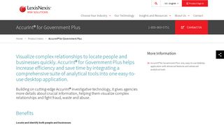 Accurint® for Government Plus | LexisNexis Risk Solutions