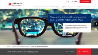 Crime and Criminal Investigation Solutions | LexisNexis Risk Solutions