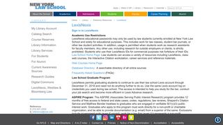 LexisNexis | Electronic Resources | Library - New York Law School