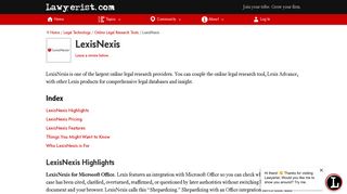 LexisNexis Online Legal Research Service Review (2019)