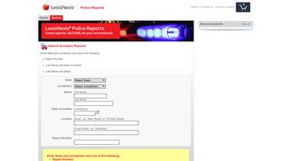 LexisNexis Police Reports | Search Accident Reports