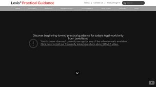 Lexis® Practical Guidance: Online Legal Workflow-based Solution