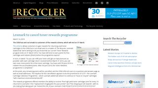 Lexmark to cancel toner rewards programme – The Recycler