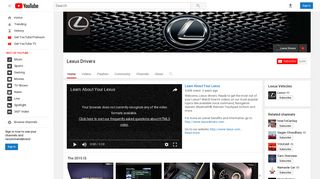 Lexus Drivers - YouTube