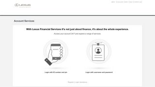 Lexus Financial Services - Account Services