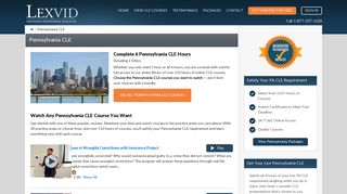 Earn All 6 Pennsylvania CLE Credit Hours Online Just $47 - LexVid