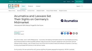 Acumatica and Lexware Set Their Sights on Germany's Midmarket